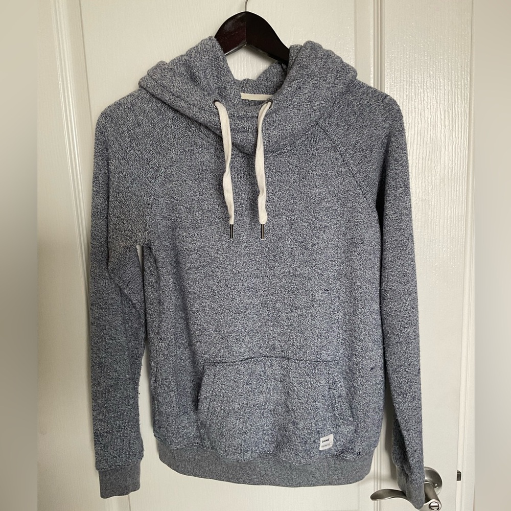 🩶💜 Garage Women Cozy Blue/Gray Hoodie Kangaroo Pocket M Casual Minimalist Basic